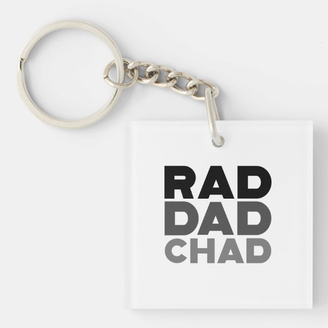 Rad Dad Chad Key Ring (Front)