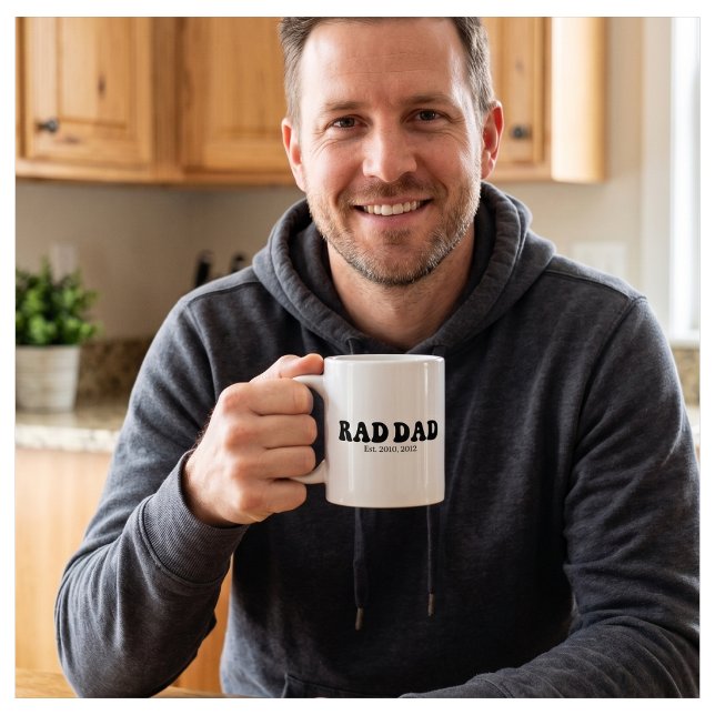 Rad Dad Est. Retro Mug (Creator Uploaded)
