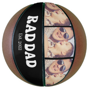 Rad Dad Est. Retro Photo Basketball