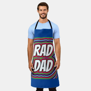 RAD DAD FATHER'S DAY RETRO All-Over Print Apron