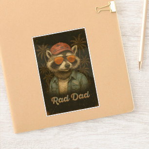 Rad Dad Funny Happy Father's Day Vintage