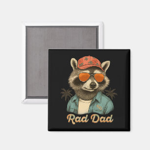 Rad Dad Funny Happy Father's Day Vintage Magnet