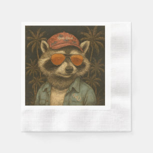 Rad Dad Funny Happy Father's Day Vintage Napkin