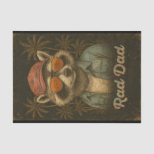 Rad Dad Funny Happy Father's Day Vintage Tissue Paper