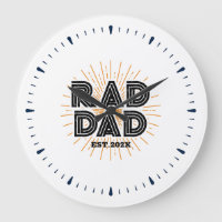 Rad Dad Kid's Gift To Father White Typography