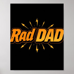 Rad Dad Poster – Cool Father's Day Gift