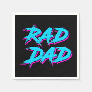 Rad Dad Retro 80's Napkin