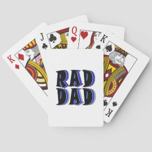 Rad Dad Retro Playing Cards
