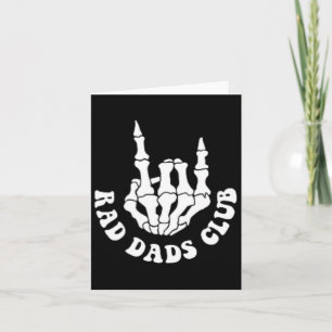 Rad Dads Club Funny Fathers Day Cool Dads Club Card