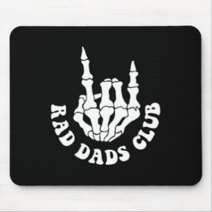 Rad Dads Club Funny Fathers Day Cool Dads Club Mouse Pad
