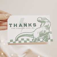 Rad Dinosaur Three Rex Boys Green Birthday
