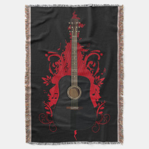 Rad Guitar Throw Blanket