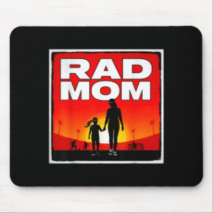 Rad mum mother and daughter soccer mum sunset girl mouse pad