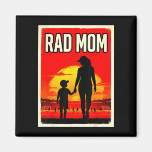 Rad mum mother and son soccer mum sunset magnet