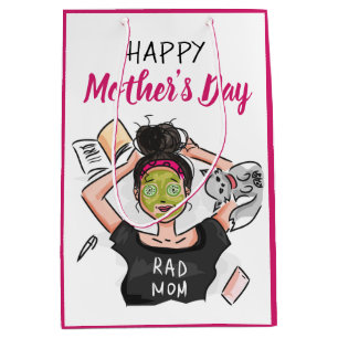 Rad Mum's Relaxing Mother's Day Off Medium Gift Bag