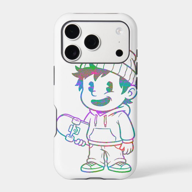 Rad Orange: Skater Boy Retro (Back)