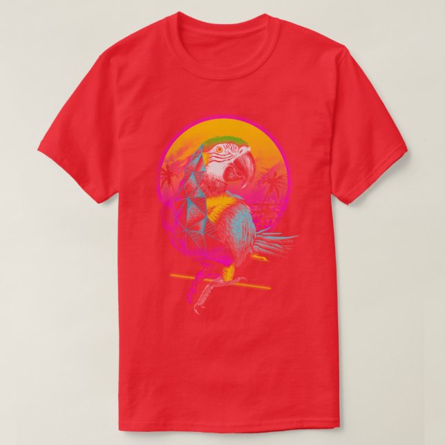 Rad Parrot  T-Shirt (Design Front)