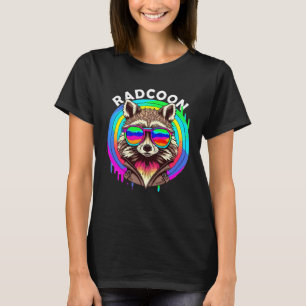 Rad Racoon Radcoon  Animal Sunglasses 80 s Retro S T-Shirt
