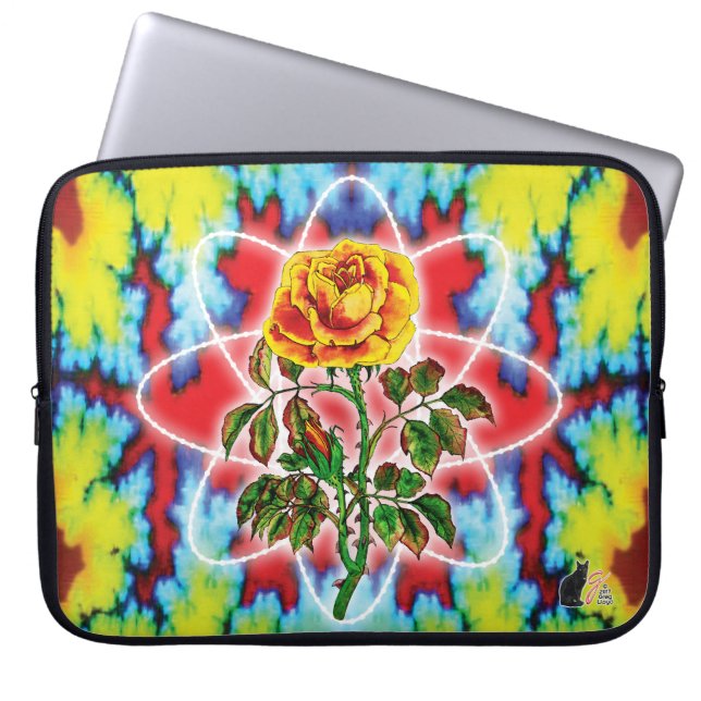 Rad Rad Rose Laptop Sleeve (Front)