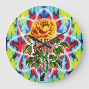 Rad Rad Rose Wall Clock