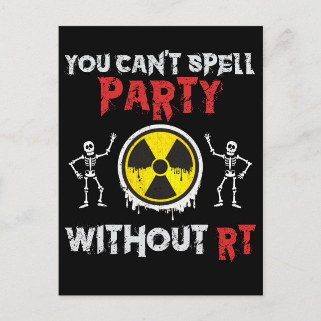 Rad Tech Humor Funny Xray Radiologist Postcard (Front)