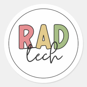 Rad Tech Radiologic Technologist Radiology Classic Round Sticker