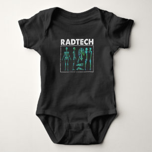 Rad Tech Skeleton Xray Bones Radiology Technician Baby Bodysuit