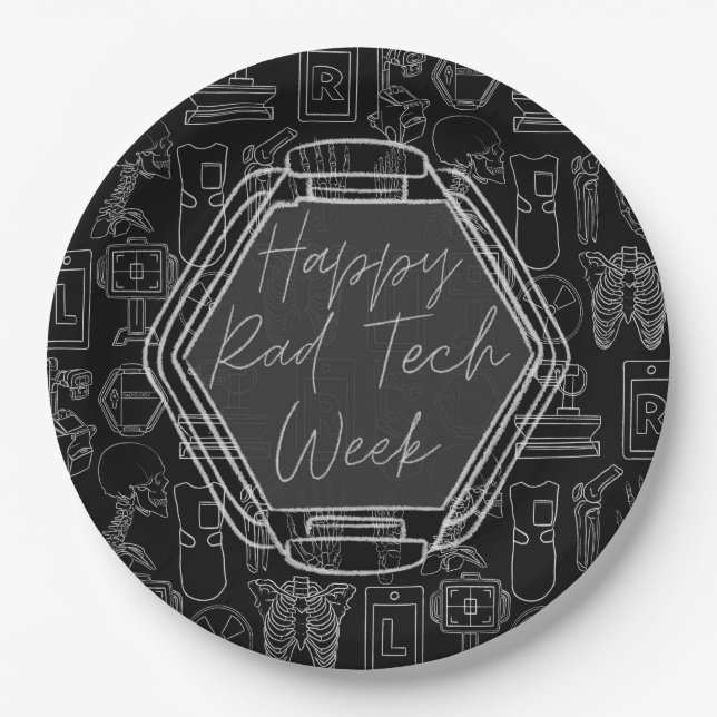 Rad Tech Week  Paper Plate (Front)