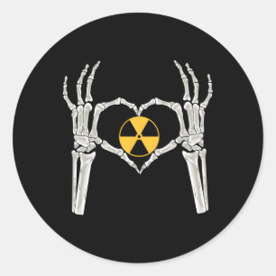 Rad Tech X Ray Skeleton Radiology Student Technica Classic Round Sticker