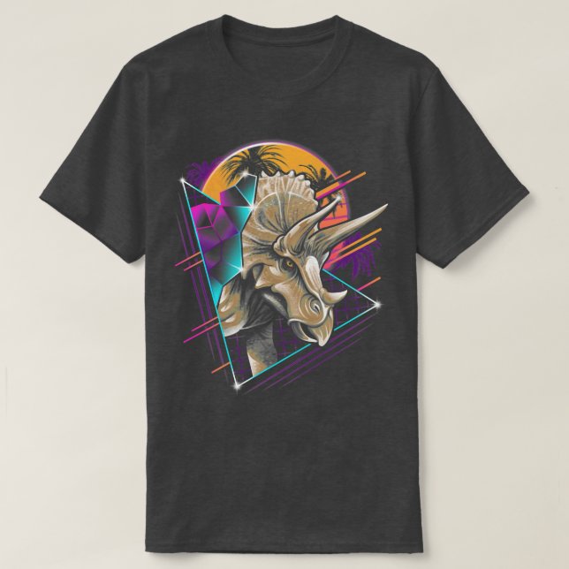 Rad Triceratops  T-Shirt (Design Front)
