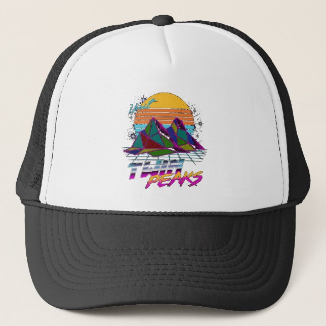 Rad Twin Peaks Trucker Hat (Front)