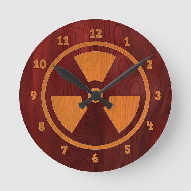 Rad Wood Round Clock (Front)