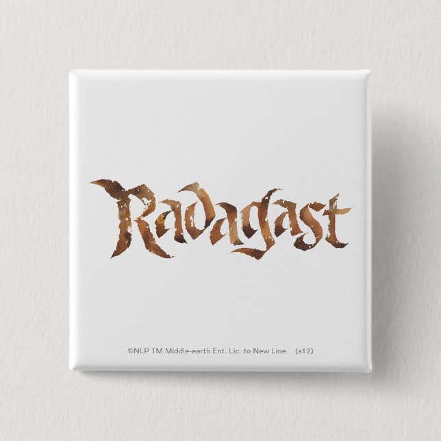 RADAGAST™ Name Textured 15 Cm Square Badge (Front)