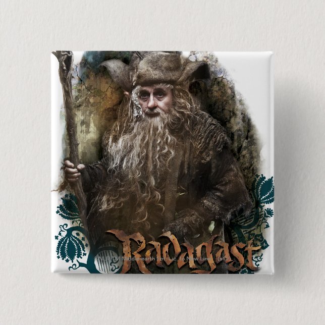 RADAGAST™ With Name 15 Cm Square Badge (Front)