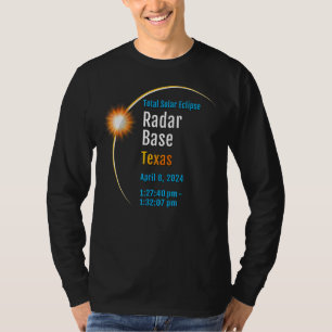 Radar Base Texas Tx Usa Total Solar Eclipse 2024 0 T-Shirt