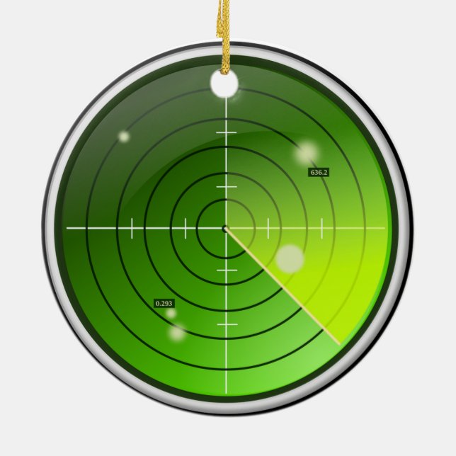 Radar Ceramic Tree Decoration (Back)