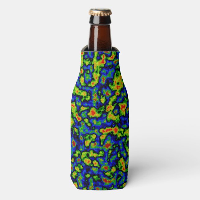 Radar Clouds Neck Tie Bottle Cooler (Bottle Front)