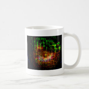 radar kaleidoscope pattern coffee mug