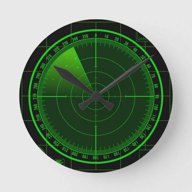 Radar Searching Screen  Wall Clock (Front)