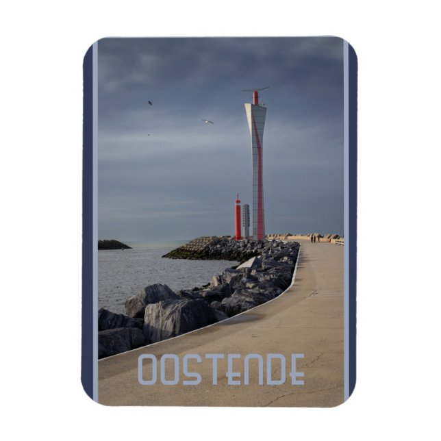 Radar Tower, Oostende Habour, Belgium  Magnet (Vertical)