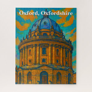 Radcliffe Camera in Oxford Gouache Painting Jigsaw Puzzle