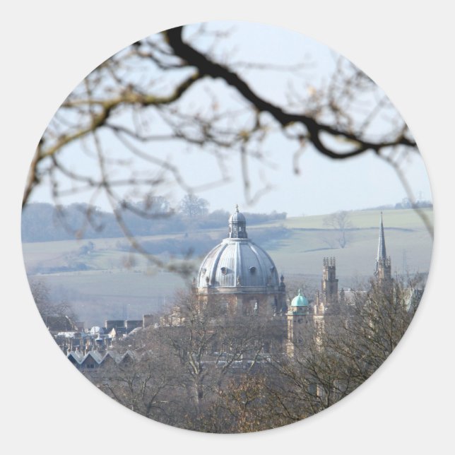 Radcliffe Camera, Oxford. Classic Round Sticker (Front)