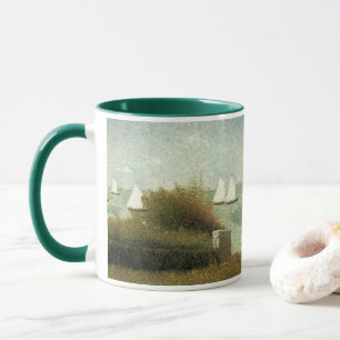 Rade de Grandcamp by Georges Seurat, Vintage Art Mug