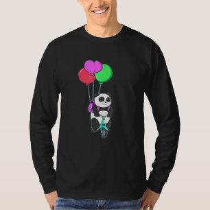 Radel Panda Bear Bicycle Balloon Pedal Balloon Bik T-Shirt