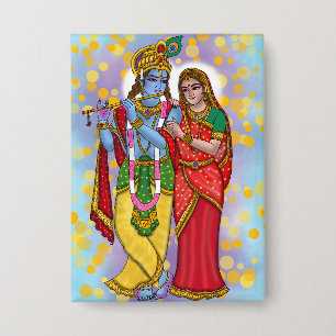 Radha Krishna Button
