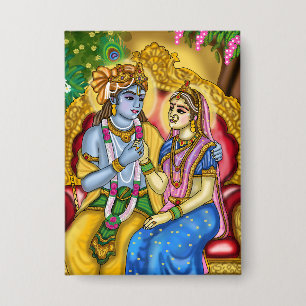 Radha Krishna Button