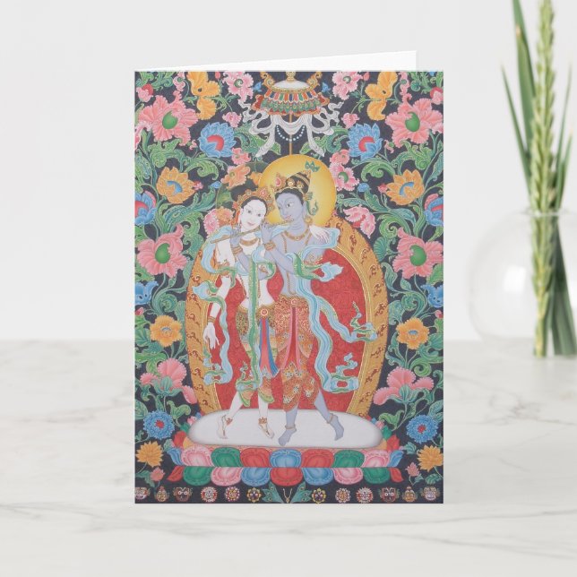 Radha-Krishna Greeting Card A (Front)