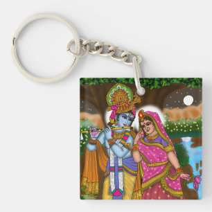 Radha Krishna Keychain