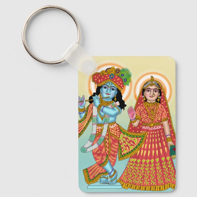 Radha Krishna Keychain (Front)