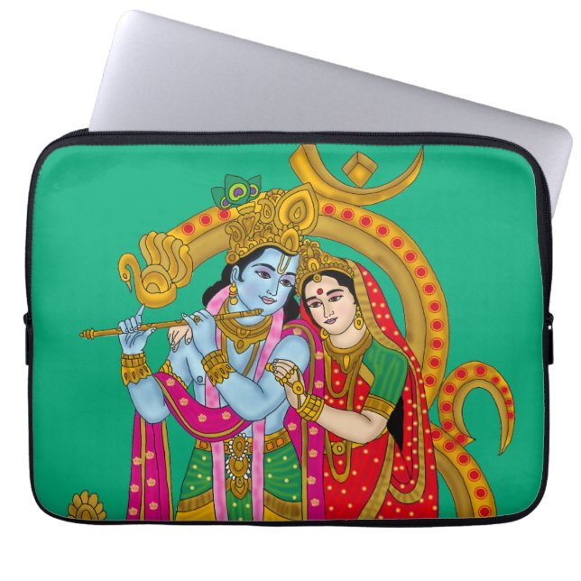 Radha Krishna  Laptop Sleeve (Front)